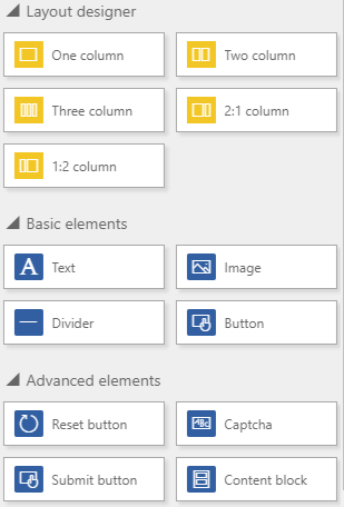 Dynamics 365 Marketing - For A Fact Marketing form Design elements